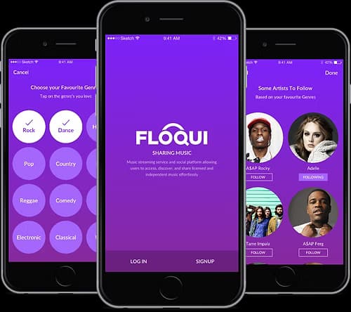 Floqui App Screenshots
